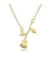 Lovely Rose Silver Necklace SPE-5481